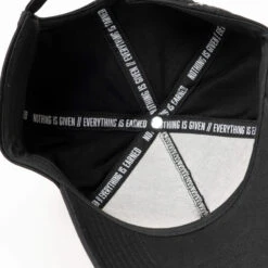 5-Panel Skull Hat - Black/Burgundy -Fitness Clothing Store 5Panel Black Burgundy Inside