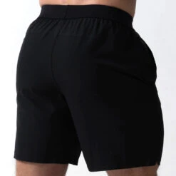 Performance Shorts 17 Performance Shorts -Fitness Clothing Store 7 inch black back