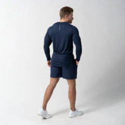 Performance Shorts - Navy -Fitness Clothing Store 7 inch navy life style