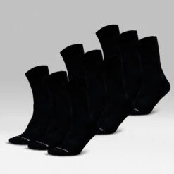 Crew Socks - Black 11 Crew Socks - Black -Fitness Clothing Store Black NinePack Crew