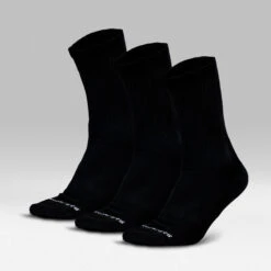 Crew Socks - Black 9 Crew Socks - Black -Fitness Clothing Store Black ThreePack Crew