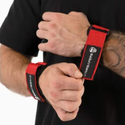 Gymreapers Lifting Grips - Red -Fitness Clothing Store GR LiftingGrips Listing Red Secure 2048px