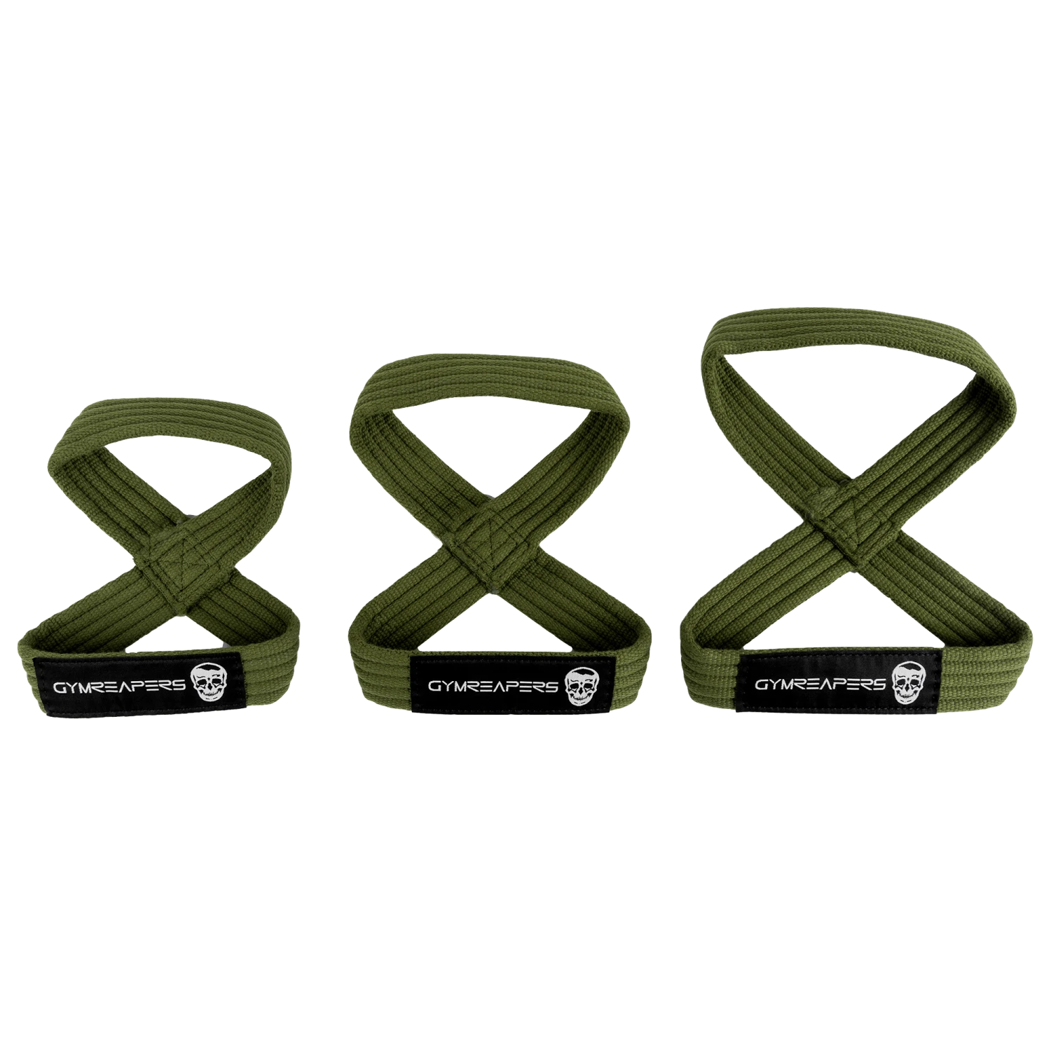 Figure 8 Lifting Straps - OD Green 2 Figure 8 Lifting Straps - OD Green - Image 2