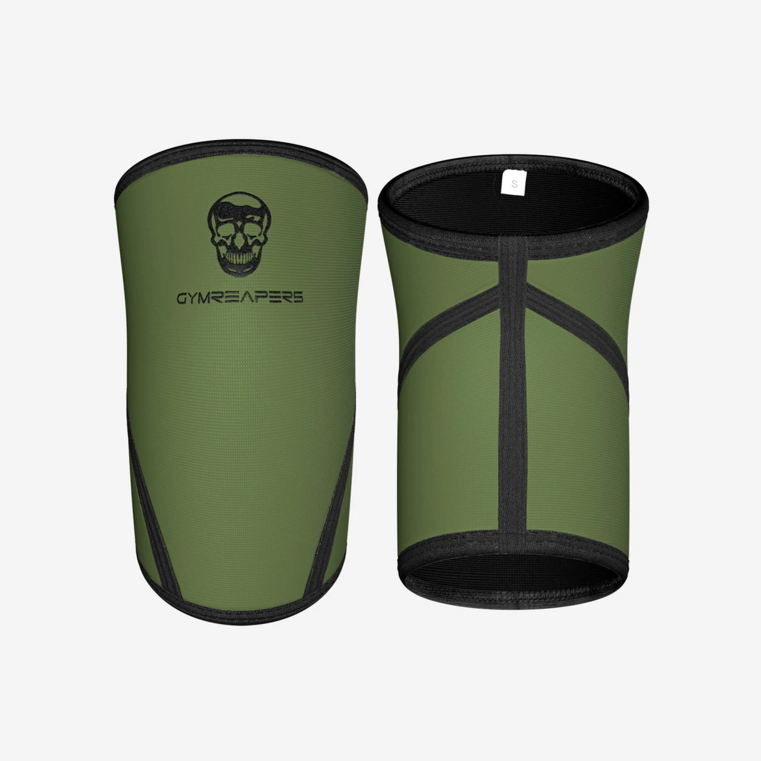 Gymreapers 7MM Knee Sleeves - Ranger Green/Black 2 Gymreapers 7MM Knee Sleeves - Ranger Green/Black - Image 2
