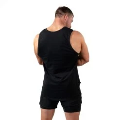 Icon Cut Off Tank - Black/White -Fitness Clothing Store IconCutOff Black 2 5000x 86b62064 b247 4ed0 9175 40f263207d69