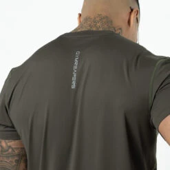 Performance Short Sleeve Shirt - OD Green -Fitness Clothing Store Performance Short Sleeve OD Green Detail