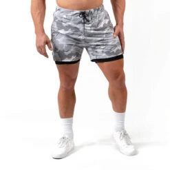React Training Shorts - White Camo -Fitness Clothing Store RTS WC 1 1