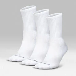 Crew Socks - White -Fitness Clothing Store White ThreePack Crew