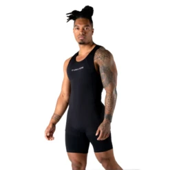 Apex Weightlifting Singlet - Black (IPF Approved)