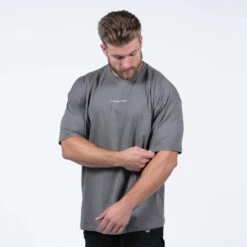 Ascend Box Tee - Charcoal