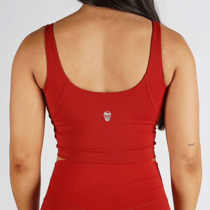 Revive Skull Tank Top - Red 2 Revive Skull Tank Top - Red - Image 2