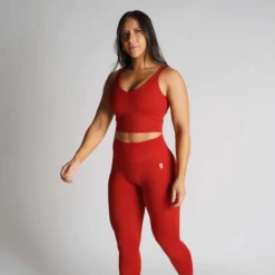 Revive Skull Tank Top - Red 8 Revive Skull Tank Top - Red -Fitness Clothing Store cropped tank red full