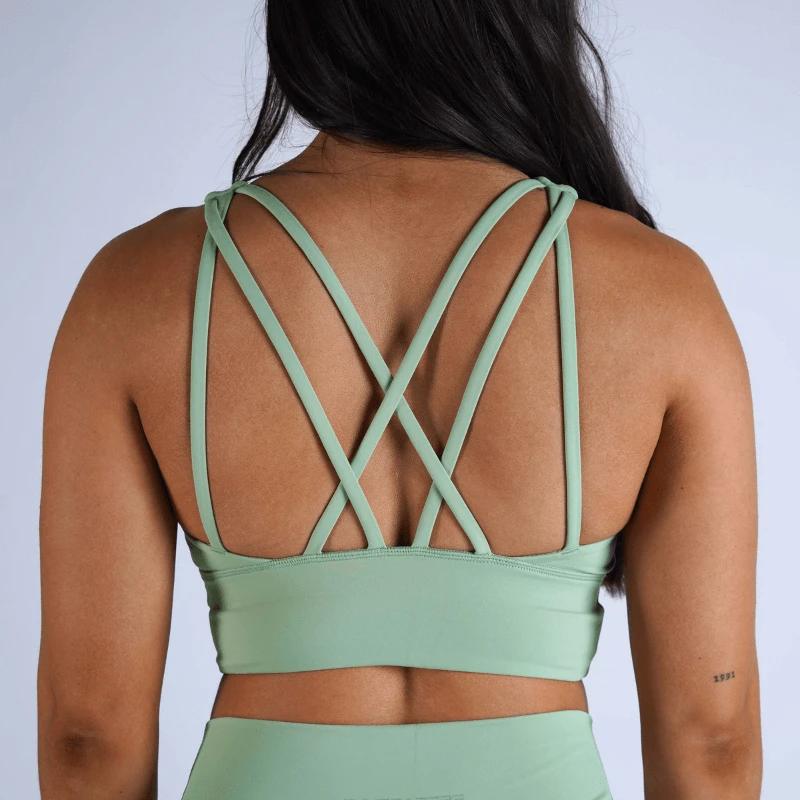 Revive High Neck Bra - Mint 2 Revive High Neck Bra - Mint - Image 2