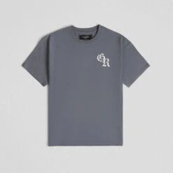 Initial Tee - Faded Blue