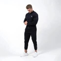 Performance Quarter Zip -Fitness Clothing Store performance 1 4 zip black full