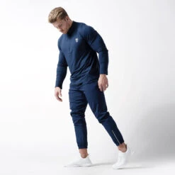 Performance Quarter Zip - Navy 5 Performance Quarter Zip - Navy -Fitness Clothing Store performance 1 4 zip navy front