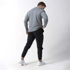 Performance Quarter Zip - Steel -Fitness Clothing Store performance 1 4 zip steel full