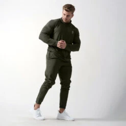 Performance Joggers - OD Green -Fitness Clothing Store performance jogger green full