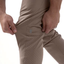Performance Joggers - Taupe -Fitness Clothing Store performance jogger taupe detail