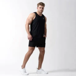 Performance Tank Top -Fitness Clothing Store performance tank black life style