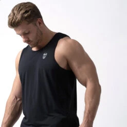 Performance Tank Top -Fitness Clothing Store performance tank black side