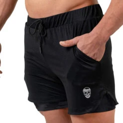 React Training Shorts - Black Camo 7 React Training Shorts - Black Camo -Fitness Clothing Store react training shorts midnight camo side