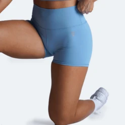 Revive 4" Shorts - Sky Blue -Fitness Clothing Store revive 4 inch shorts blue kneel skull