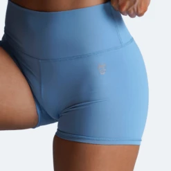 Revive 4" Shorts - Sky Blue -Fitness Clothing Store revive 4 inch shorts blue kneel zoom