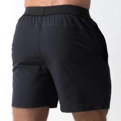 Performance Shorts - Obsidian -Fitness Clothing Store shorts obsidian back