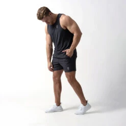 Performance Shorts - Obsidian -Fitness Clothing Store shorts obsidian full