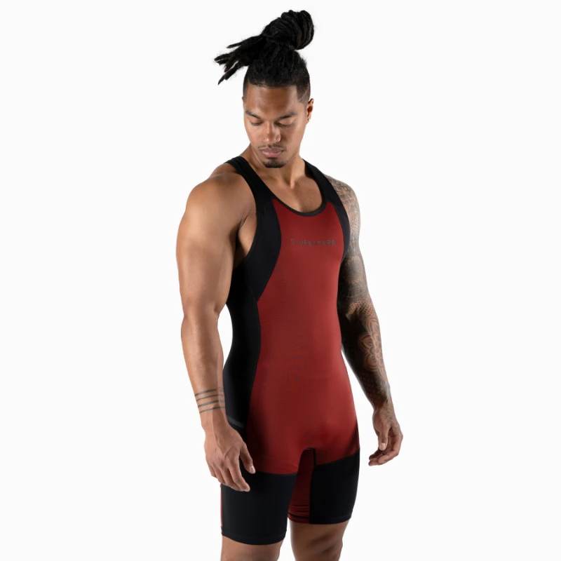 Apex Weightlifting Singlet - Burgundy (IPF Approved) 3 Apex Weightlifting Singlet - Burgundy (IPF Approved) - Image 3