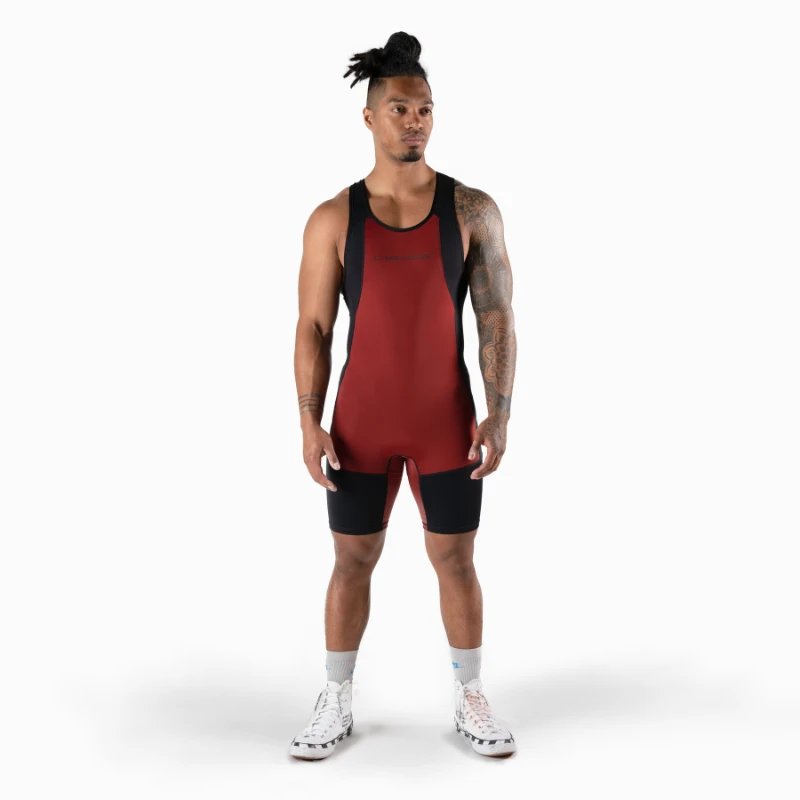 Apex Weightlifting Singlet - Burgundy (IPF Approved) 2 Apex Weightlifting Singlet - Burgundy (IPF Approved) - Image 2
