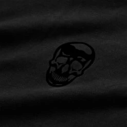 Skull Tee - Black/Black -Fitness Clothing Store skull tee black black detail