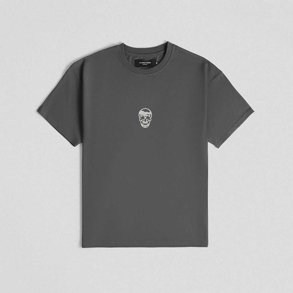 Skull Tee - Charcoal 1 Skull Tee - Charcoal