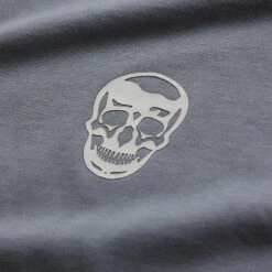 Skull Tee - Faded Blue -Fitness Clothing Store skull tee faded blue detail