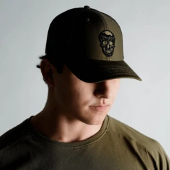 Gymreapers Trucker Hat - OD Green -Fitness Clothing Store trucker hat green on