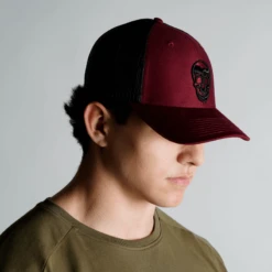 Gymreapers Trucker Hat - Maroon -Fitness Clothing Store trucker hat maroon on