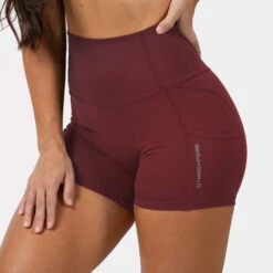 Victory Shorts - Ember Red -Fitness Clothing Store victory shorts ember red side