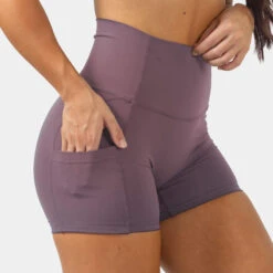 Victory Shorts - Orchid -Fitness Clothing Store victory shorts orchid pocket