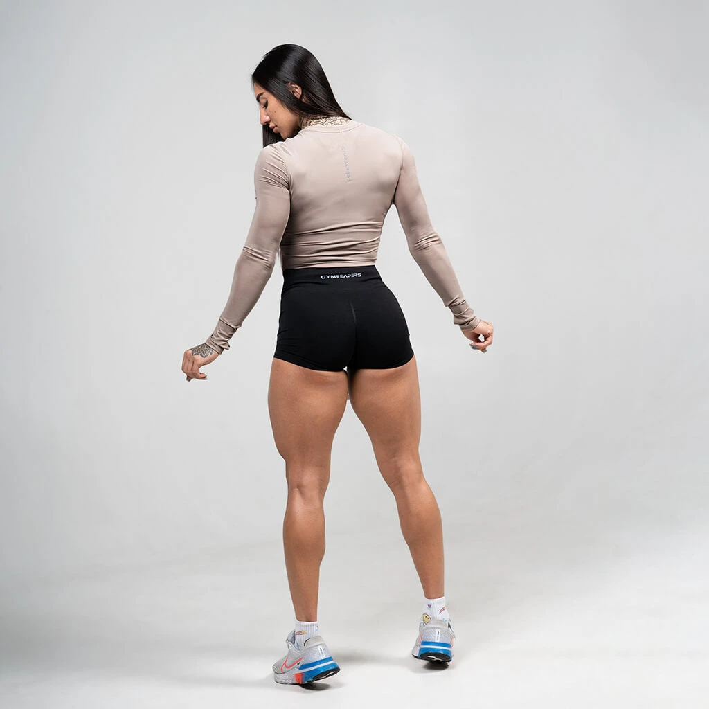 Women's Performance Long Sleeve - Taupe 3 Women's Performance Long Sleeve - Taupe - Image 3