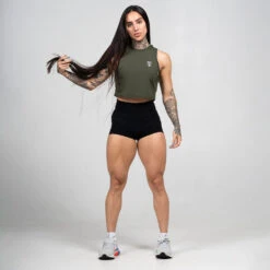 Women's Performance Tank - OD Green -Fitness Clothing Store womens performance tank green full